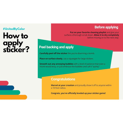 Food Stickers (16 Pack) - Fade Resistant - Waterproof