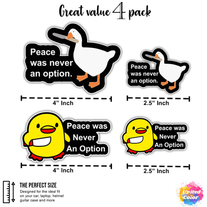 Peace Was Never An Option (4 Pack)