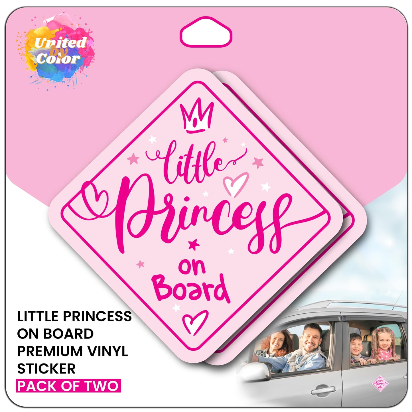 Little Princess On Board (2 Pack)