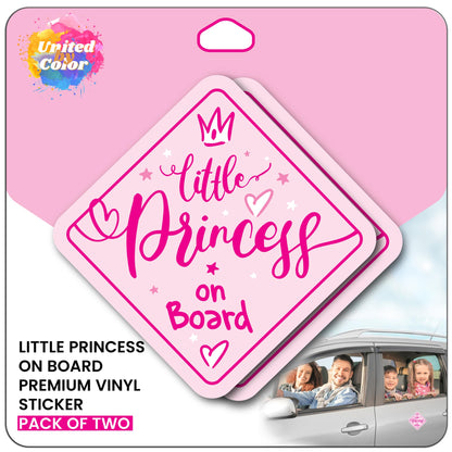 Little Princess On Board (2 Pack)