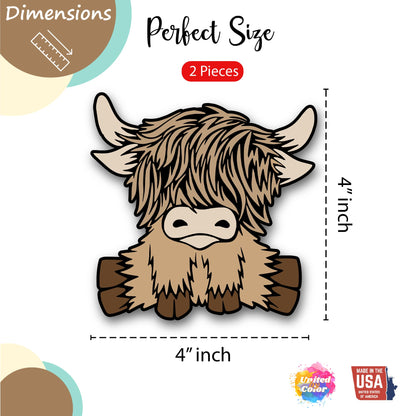 Highland Cow (2 Pack)
