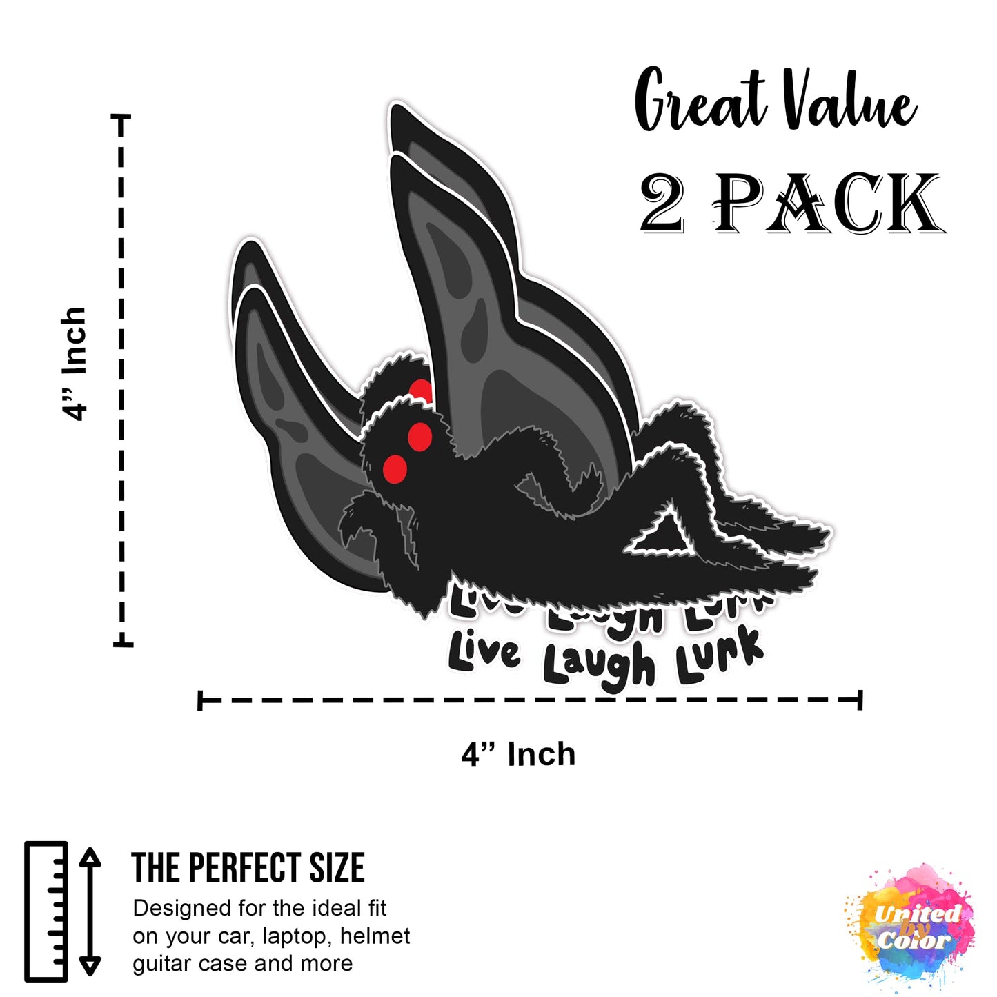 Mothman Live Laugh Lurk (2 Pack)