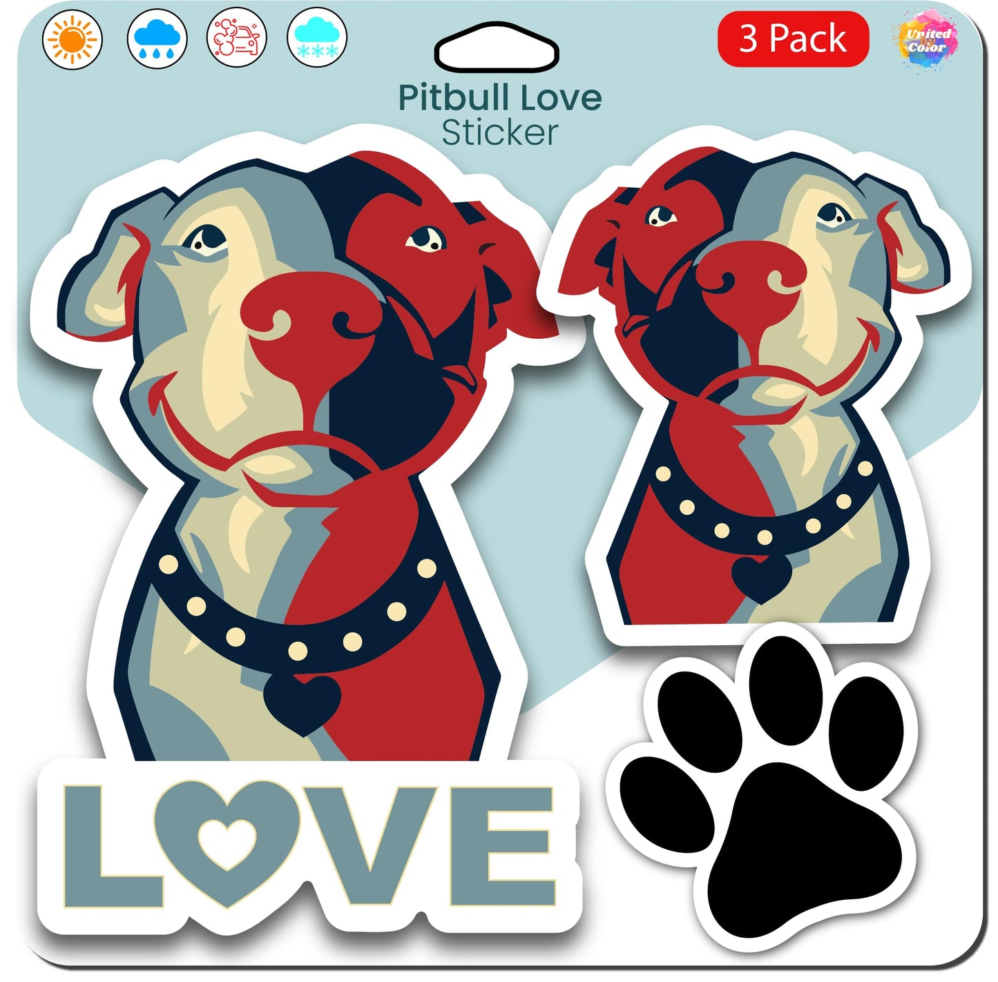 Love Pitbull (3 Pack)