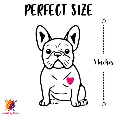 French Bulldog Sticker (1 Pack) - Fade Resistant - Waterproof