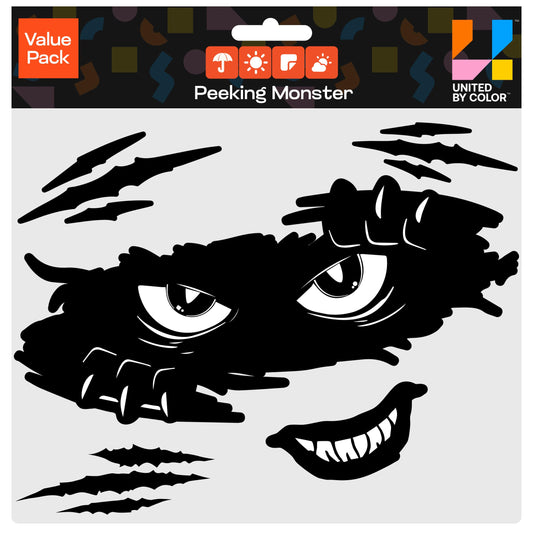 Peeking Monster Sticker (5 Pack) - Fade Resistant - Waterproof
