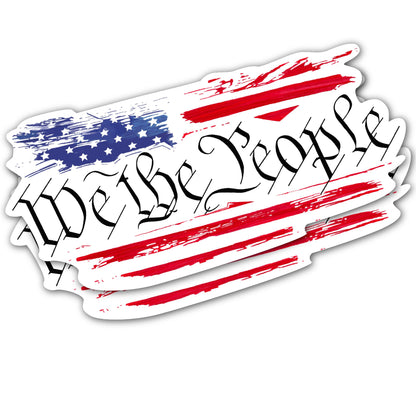 We The People with American Flag (2 Pack)