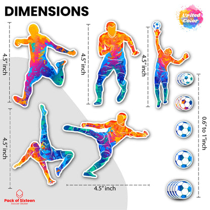 Soccer Stickers (16 Pack)