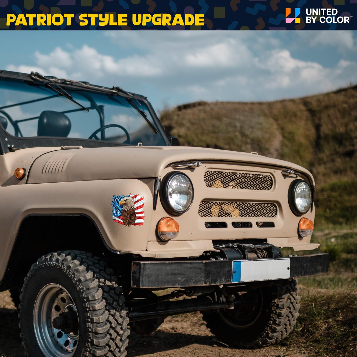 American Flag Sticker (3 Pack) - Fade Resistant - Waterproof