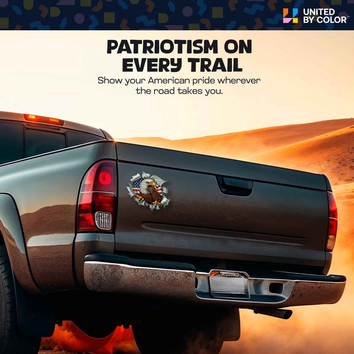 American Flag Stickers (3 Pack)  - Fade Resistant - Waterproof