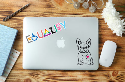 French Bulldog Sticker (1 Pack) - Fade Resistant - Waterproof