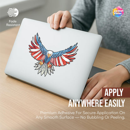 American Flag Sticker (3 Pack) - Fade Resistant - Waterproof