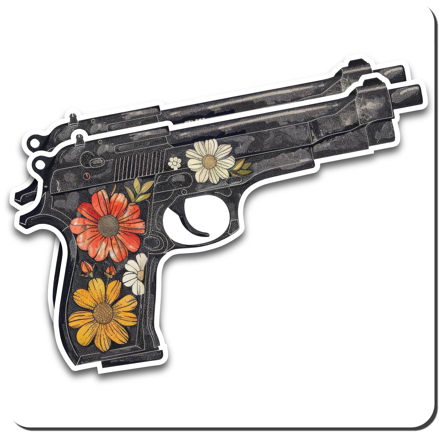 Vintange Gun Peace and Love (2 Pack)