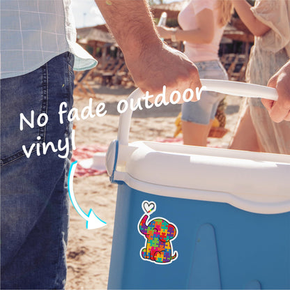 Autism Awareness Stickers (2 Pack)- Fade Resistant - Waterproof