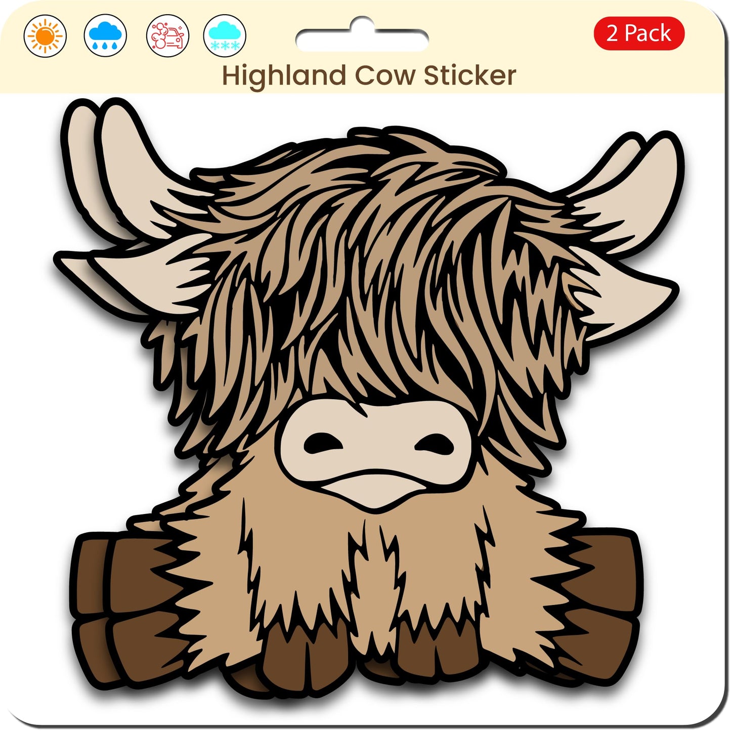 Highland Cow (2 Pack)