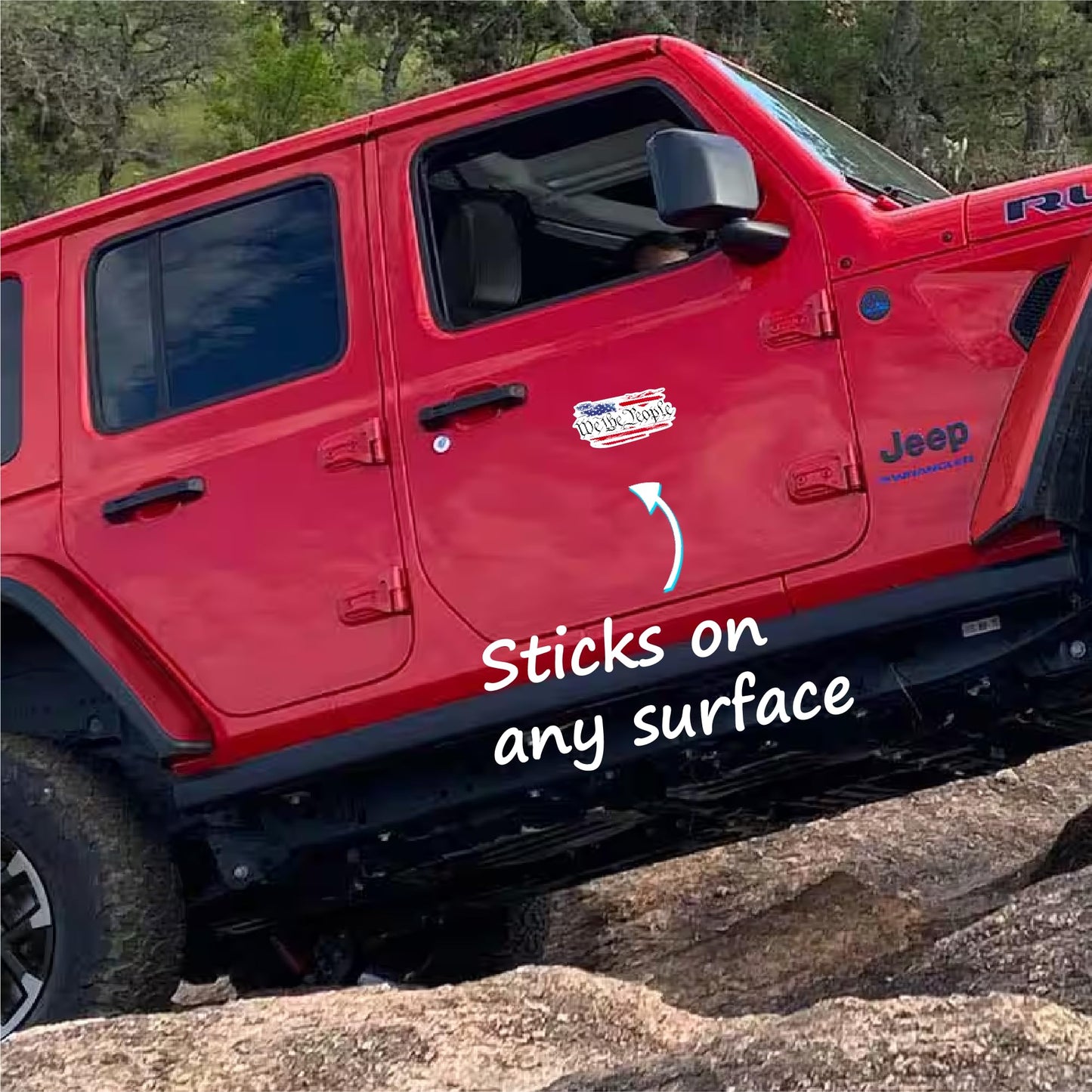 We The People with American Flag (2 Pack)