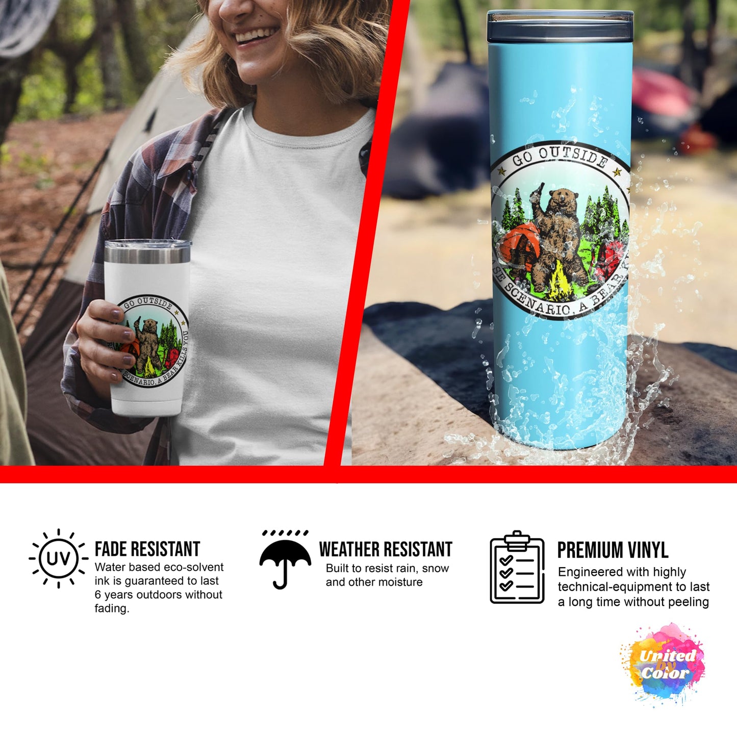 Go Outside Worst Case Scenario A Bear Kills You (2 Pack)