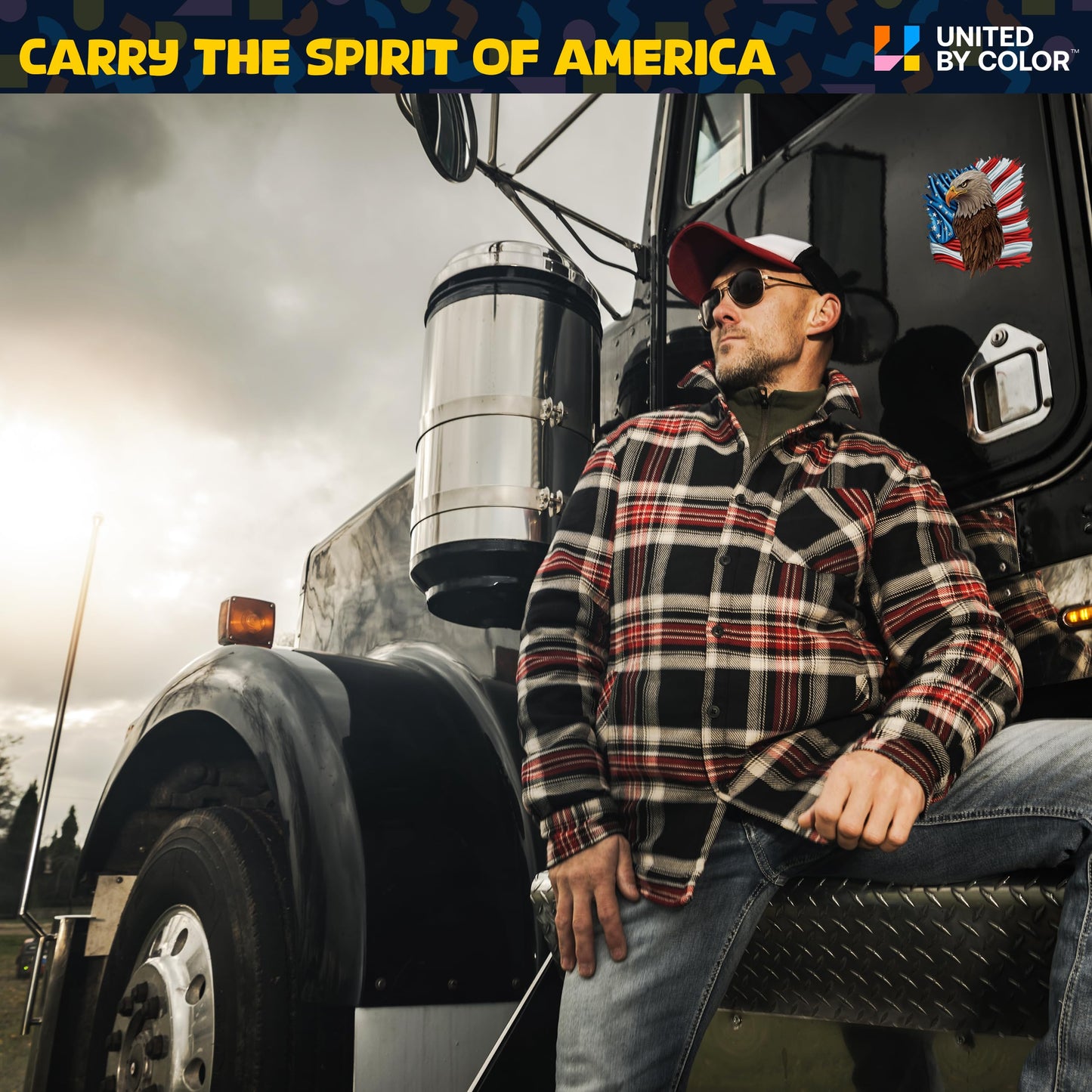 American Flag Sticker (3 Pack) - Fade Resistant - Waterproof